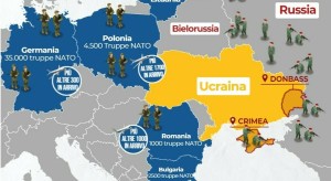 Harta e konfliktit Rusi - Ukraine