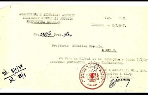 Akti i Arrestimit te Et'hem Haxhiademit - 7 janar 1947