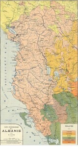 Nikolla Lako - Harta etnografike e Shqipërisë 1920