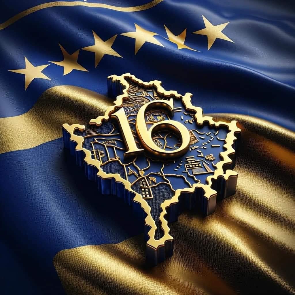 17 shkurt 2008 -17 shkurt 2024 - 16 vjet Kosova - Republikë