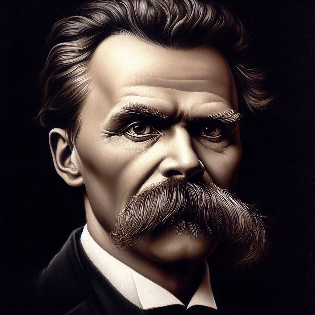 Friedrich Nietzsche - Portret në artwork